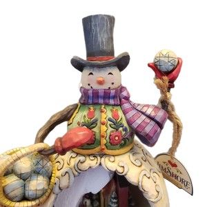 Jim Shore 2007 The Fun Just Snowballs Turning Musical Jingle Bells Winter